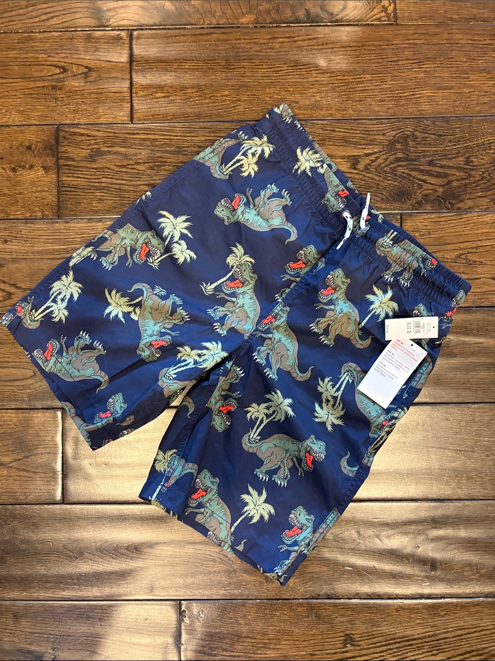 NWT Old Navy Navy Dinosaur Print Hybrid Shorts